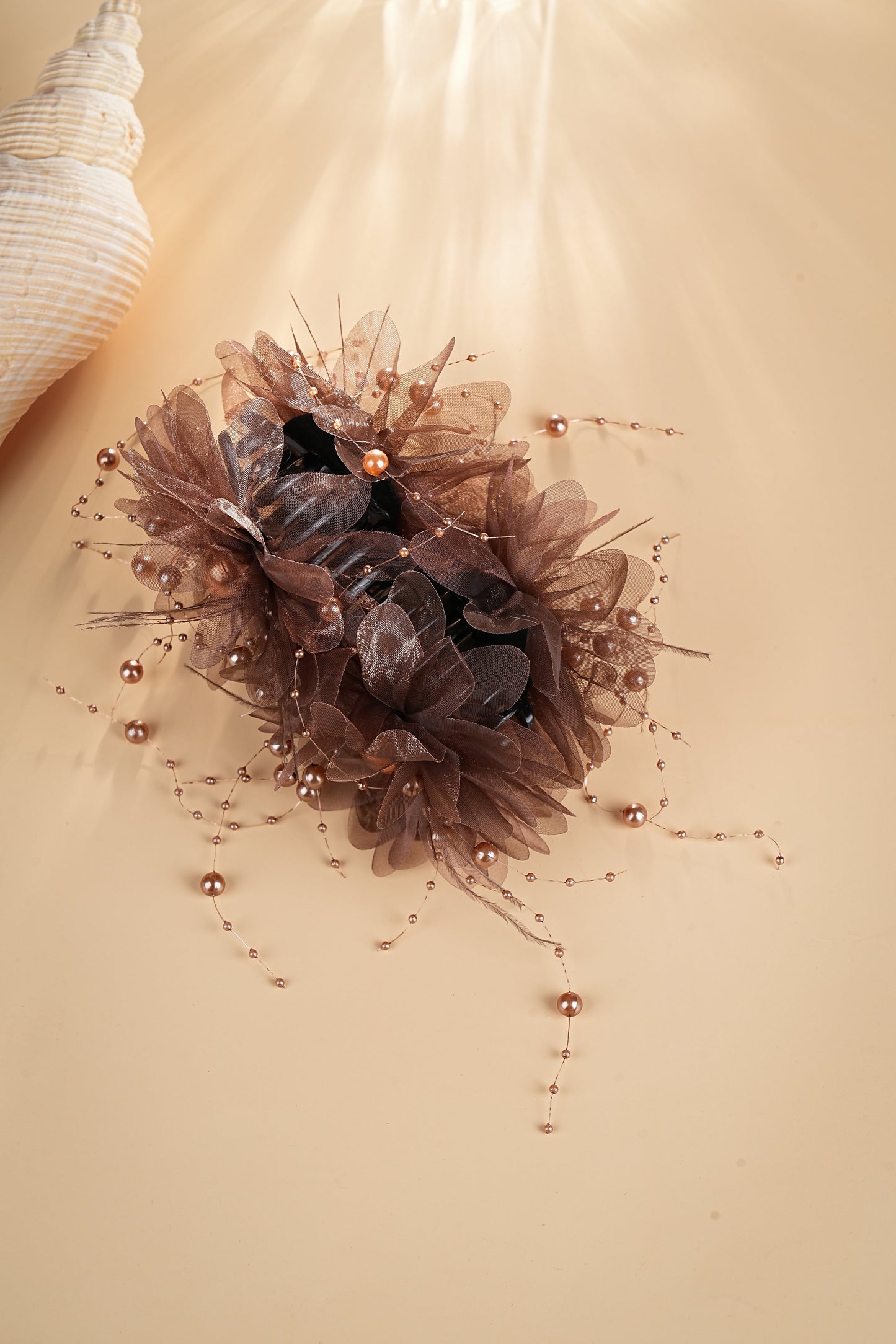 S2905H1 Hair Clip Hair Accessories Lucky Brown Star