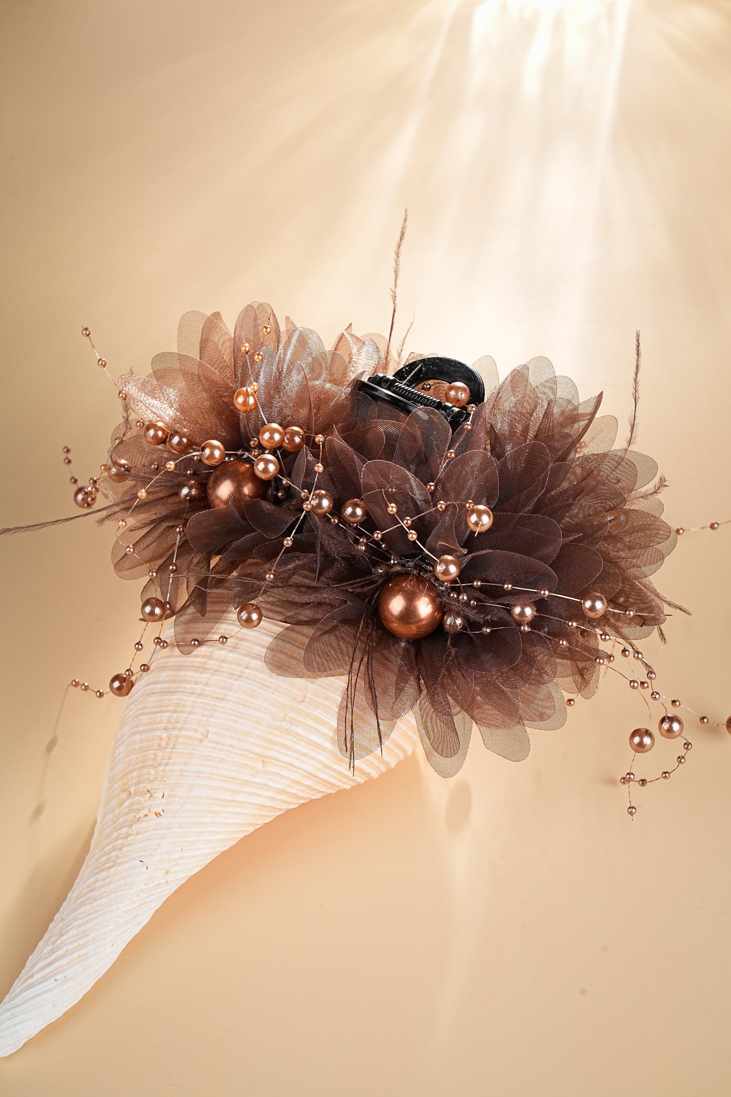 S2905H1 Hair Clip Hair Accessories Lucky Brown Star