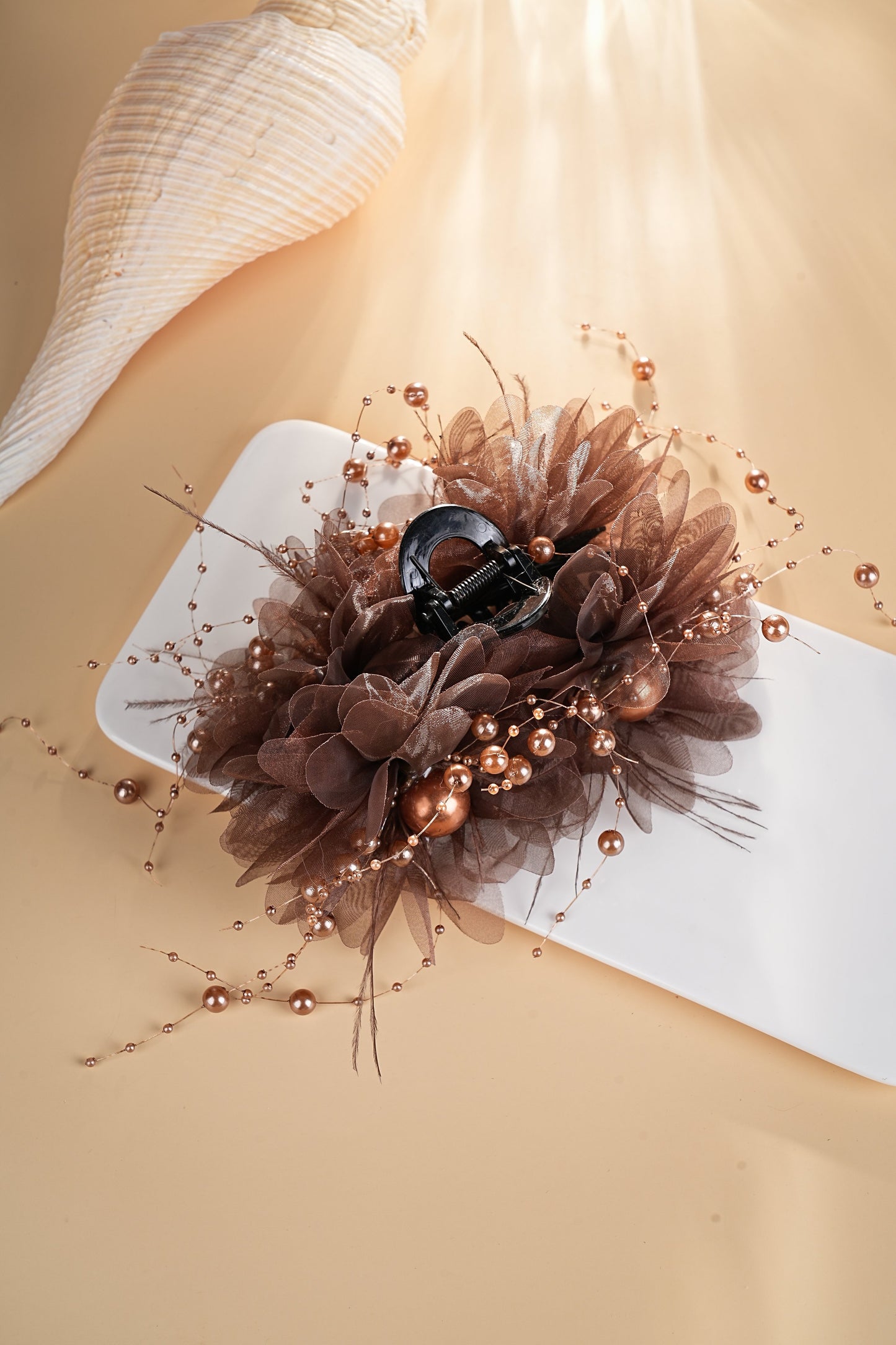 S2905H1 Hair Clip Hair Accessories Lucky Brown Star