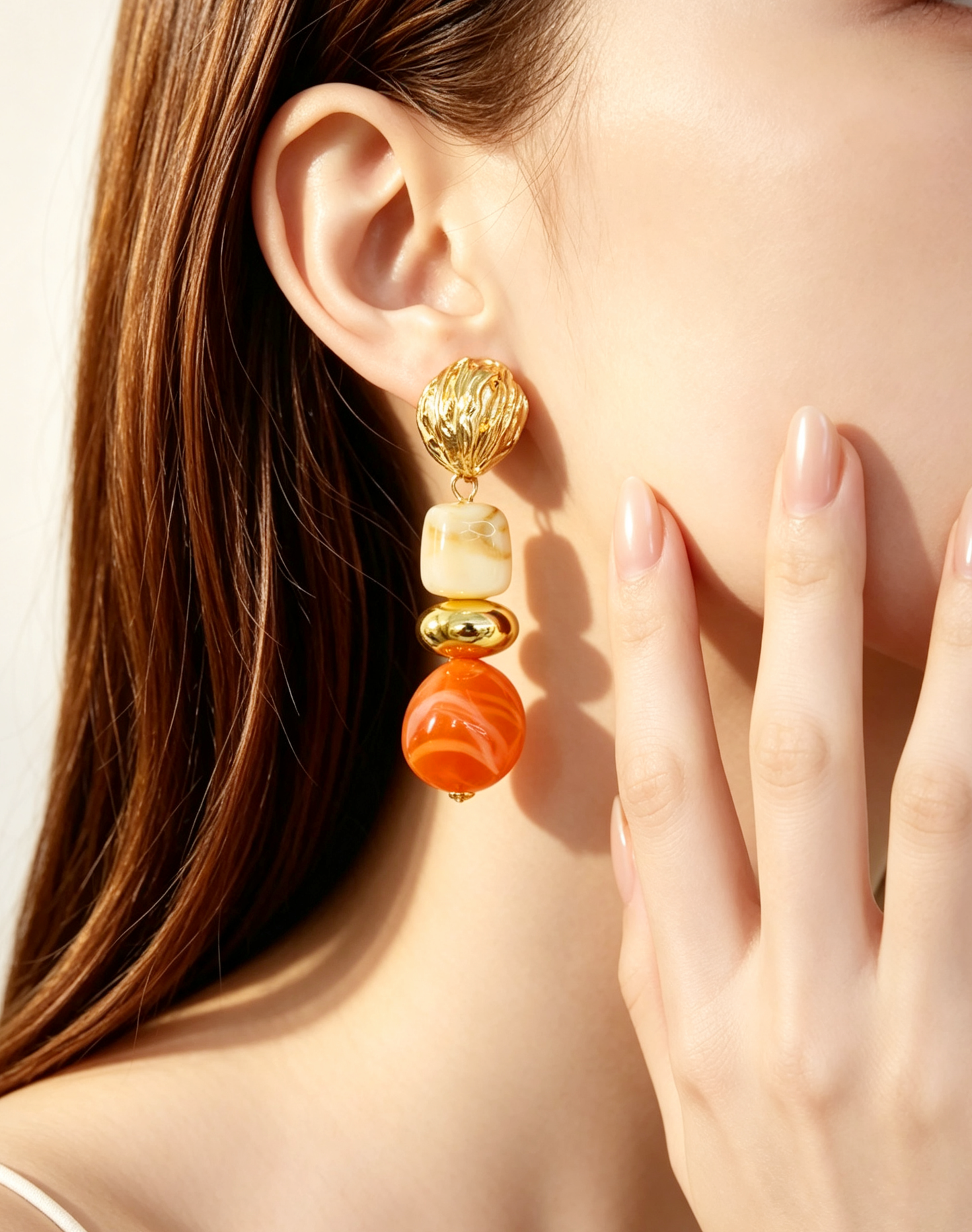 S5180E1 Vintage Facet earrings