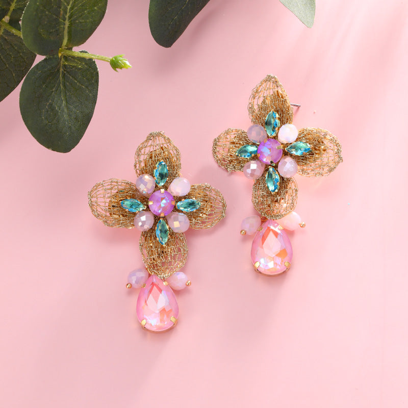 S4993E1 Earrings Stud Ear Accessories simple elegant fine handmade gifts