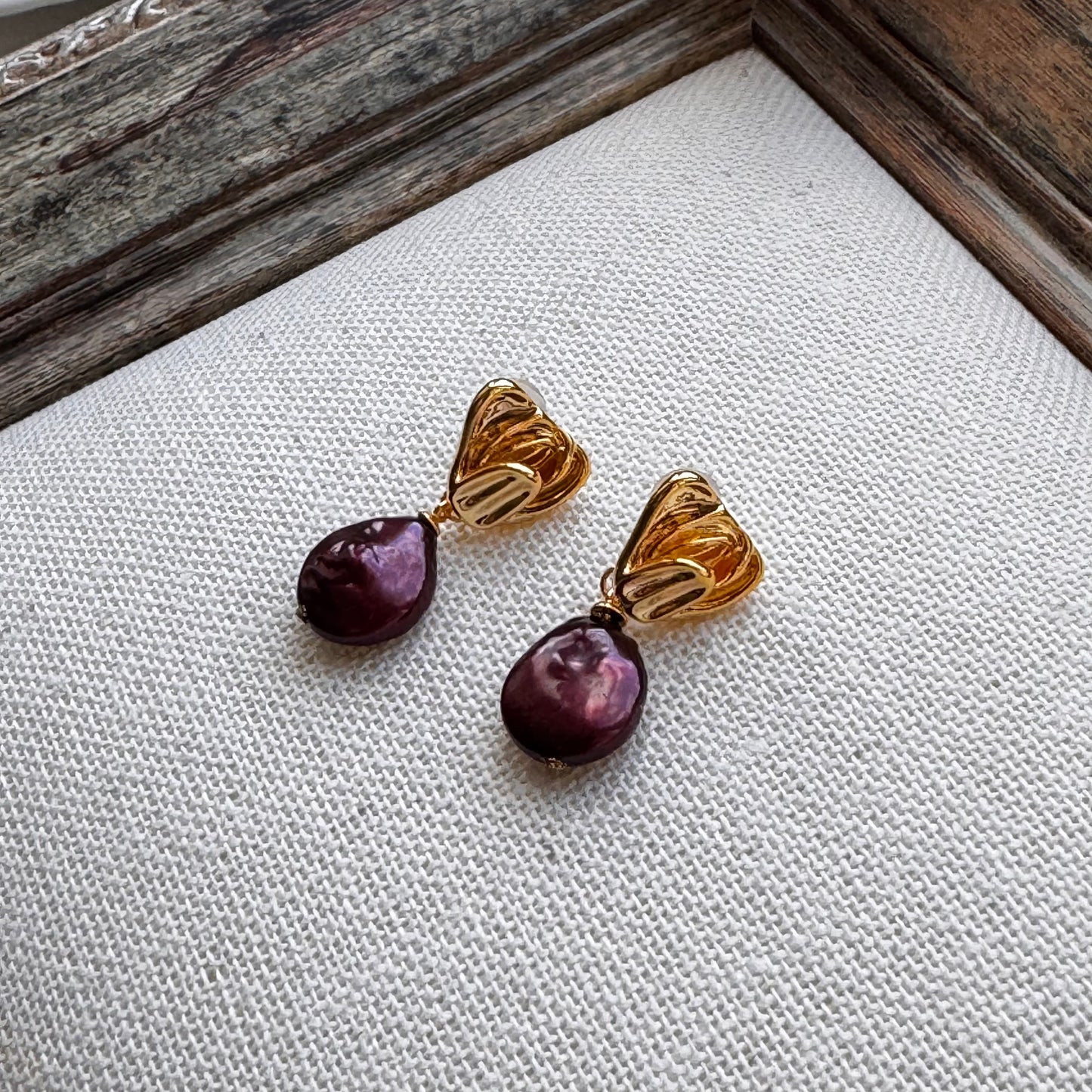 S4973E1 Earrings Stud Ear Accessories Sunset sweet
