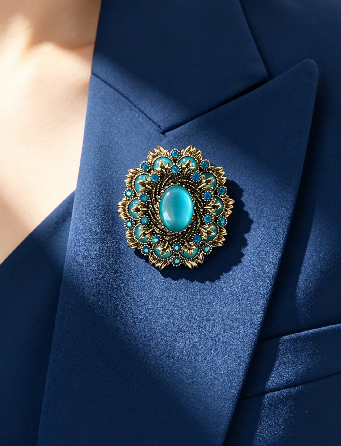 S2435B1 Radiant Noble brooch