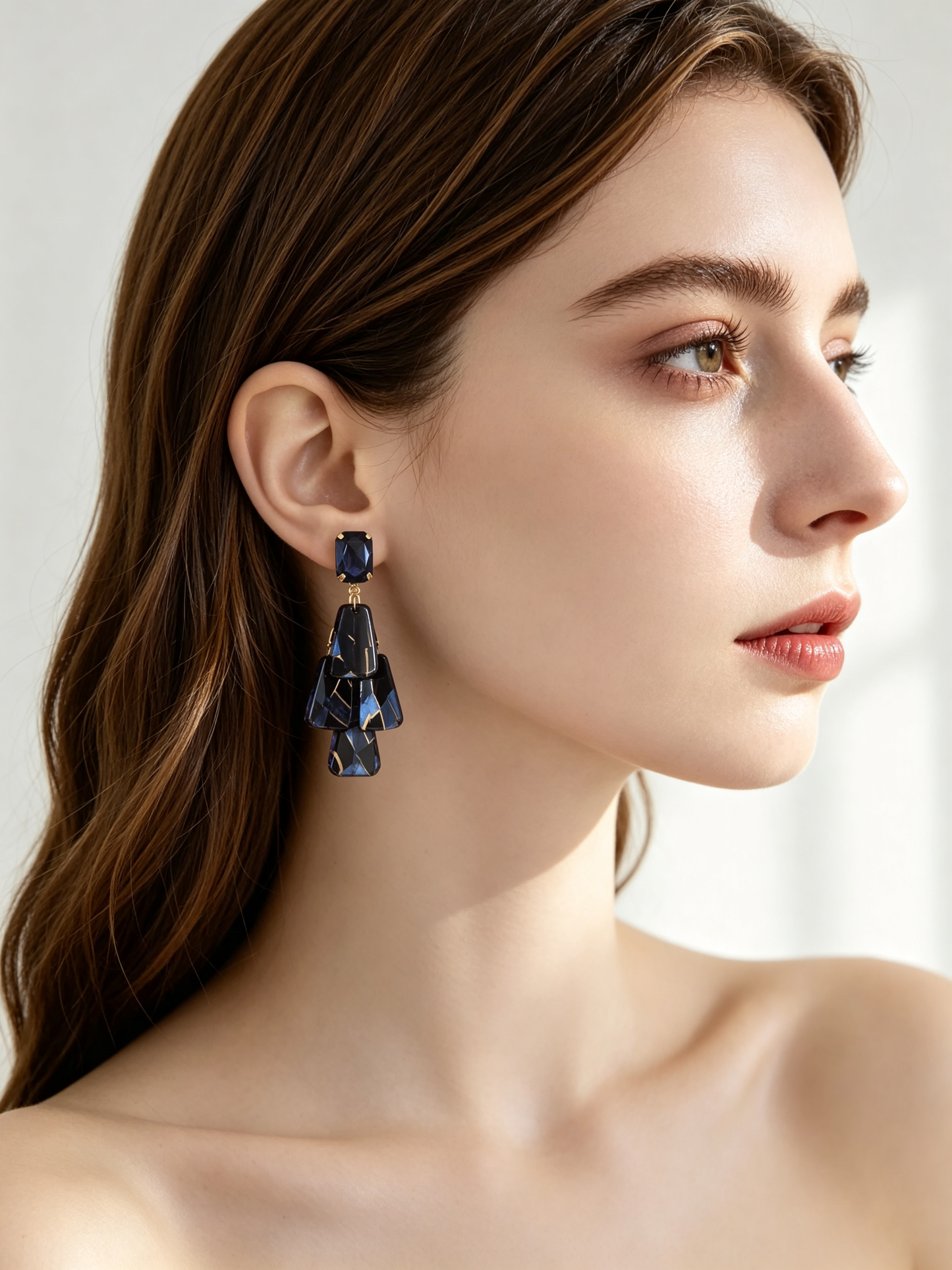 S5181E1 Vintage Facet Drop earrings