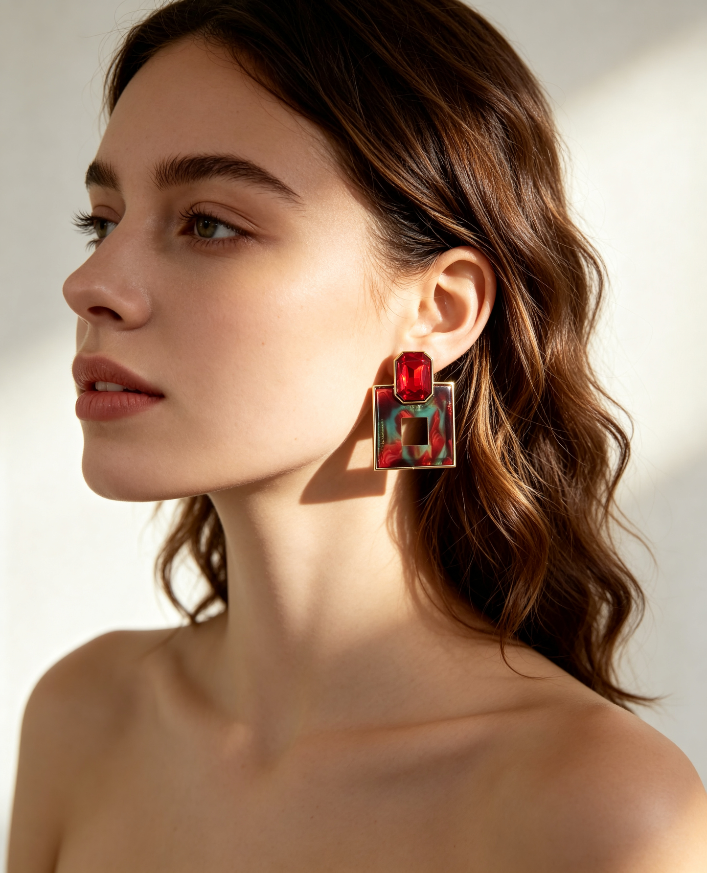 S5190E2 Vintage Facet earrings