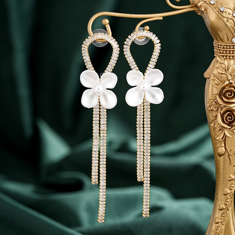 S5029E1  earrings Luminous Flower Shadows