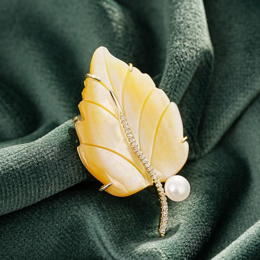 S2367B1 Pearl Brooch Scarf Buckle traditional elegant fine handmade gifts