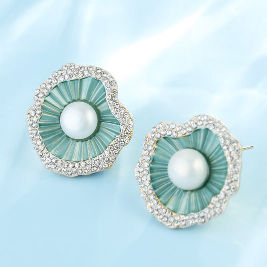 S4871E1 Pearl Earrings Stud Ear Accessories fine handmade gifts