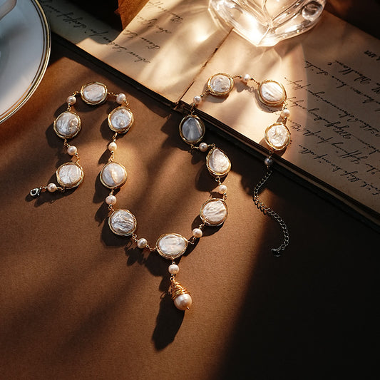 S2795N1 pearl  Sweater Chain Long necklace Choker fashion handmade gifts