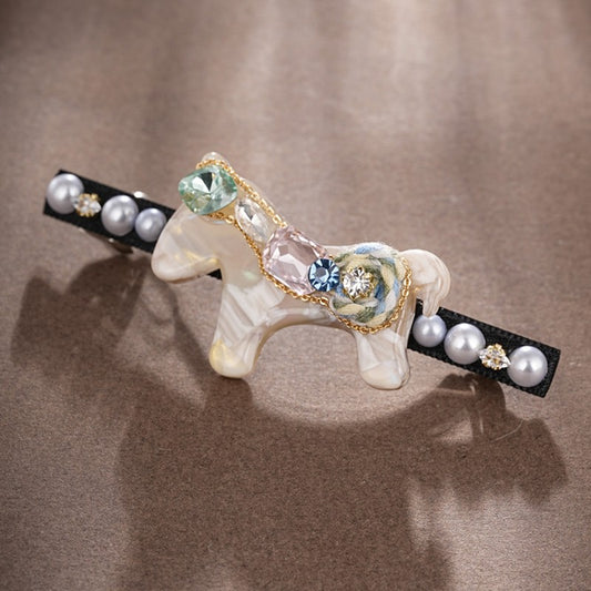 S2932H1 Ballet-Enchanted Carousel Horse Hair Clip Hair Accessories