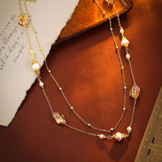 S2656N1 pearl Sweater Chain Long Necklace Choker fine handmade gifts