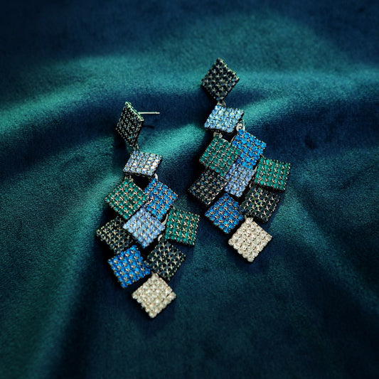 S4438E1 geometric Earrings Stud Ear Accessories fine handmade gifts
