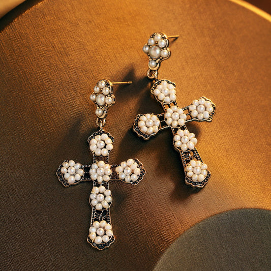 S4775E1 Pearl Earrings Stud Ear Accessories fine handmade gifts