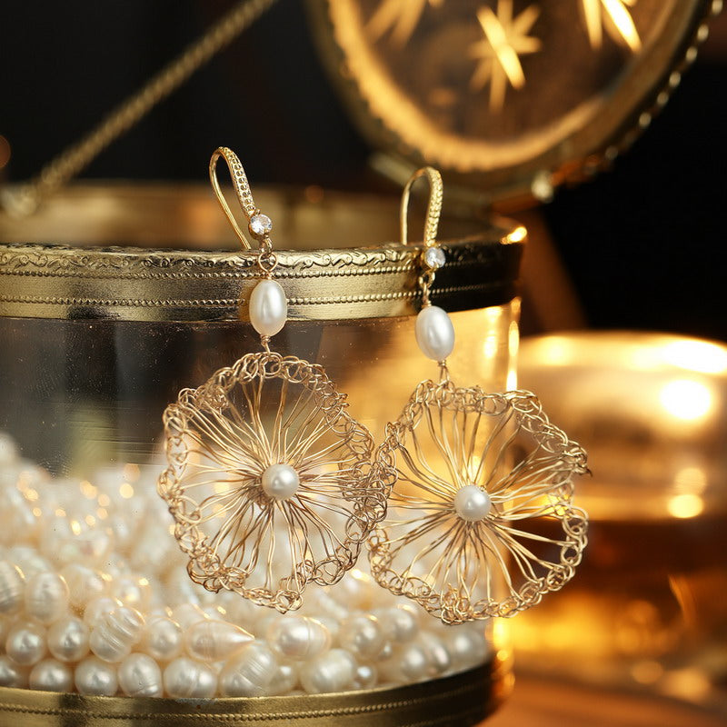 S4892E1 Pearl Stud Ear Accessories  Hoop Earrings fine handmade gifts