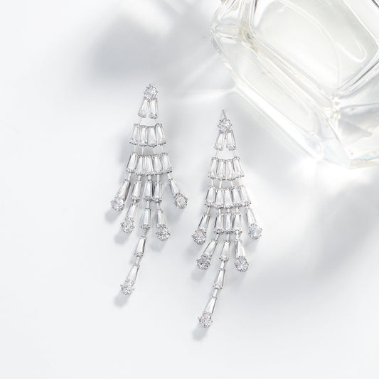 S4883E1 geometric long Earrings Stud Ear Accessories fine handmade gifts