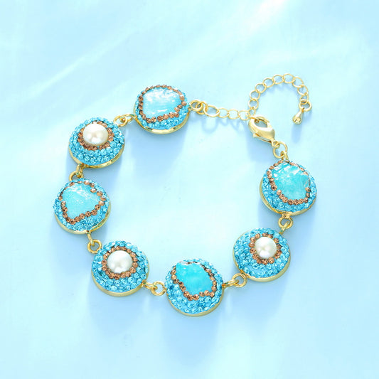 S2199C1 pearl bracelet Bangle Hand Chain fine handmade gifts