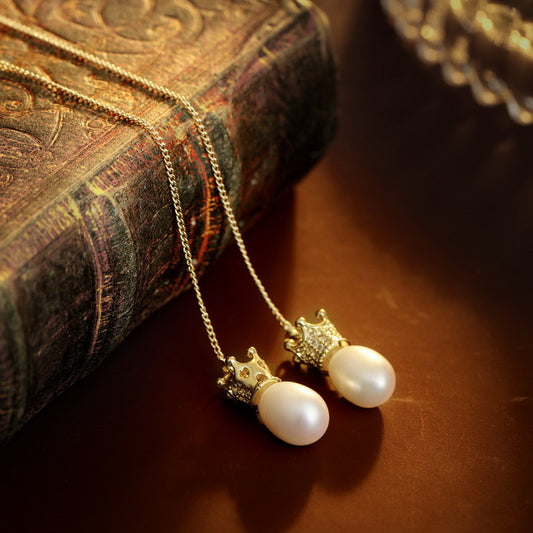 S4532E1 Pearl Long Earrings Stud Ear Accessories fine handmade gifts