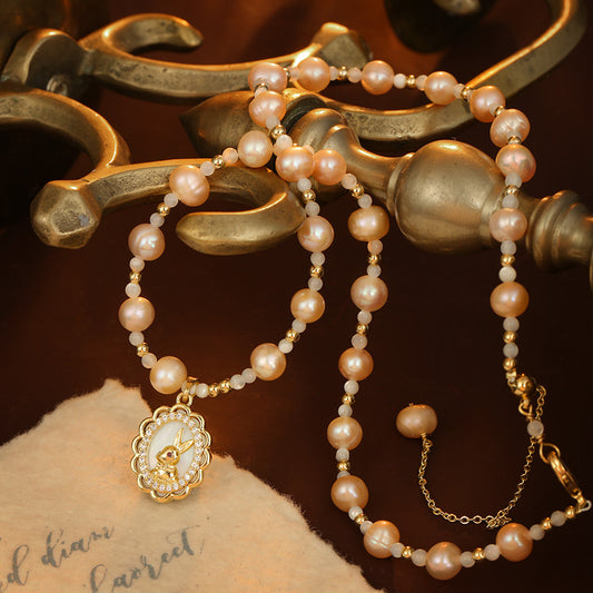 S2566N1 Pearl Sweater Chain Long Necklace fine handmade gifts