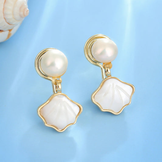 S4604E1 Pearl Stud Ear Accessories  Earrings fine handmade gifts