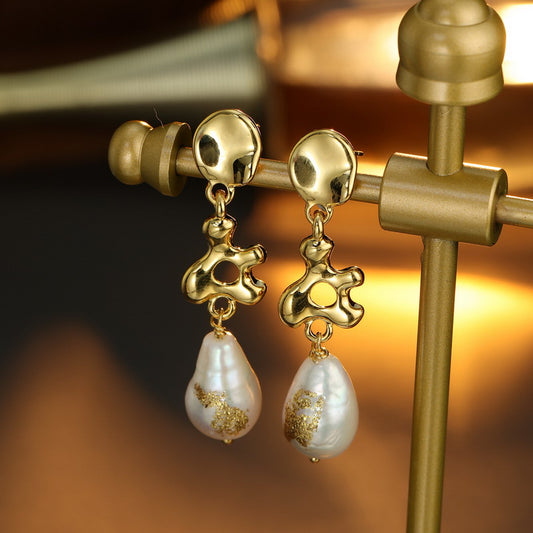 S4877E1 Pearl Earrings Stud Ear Accessories fine handmade gifts