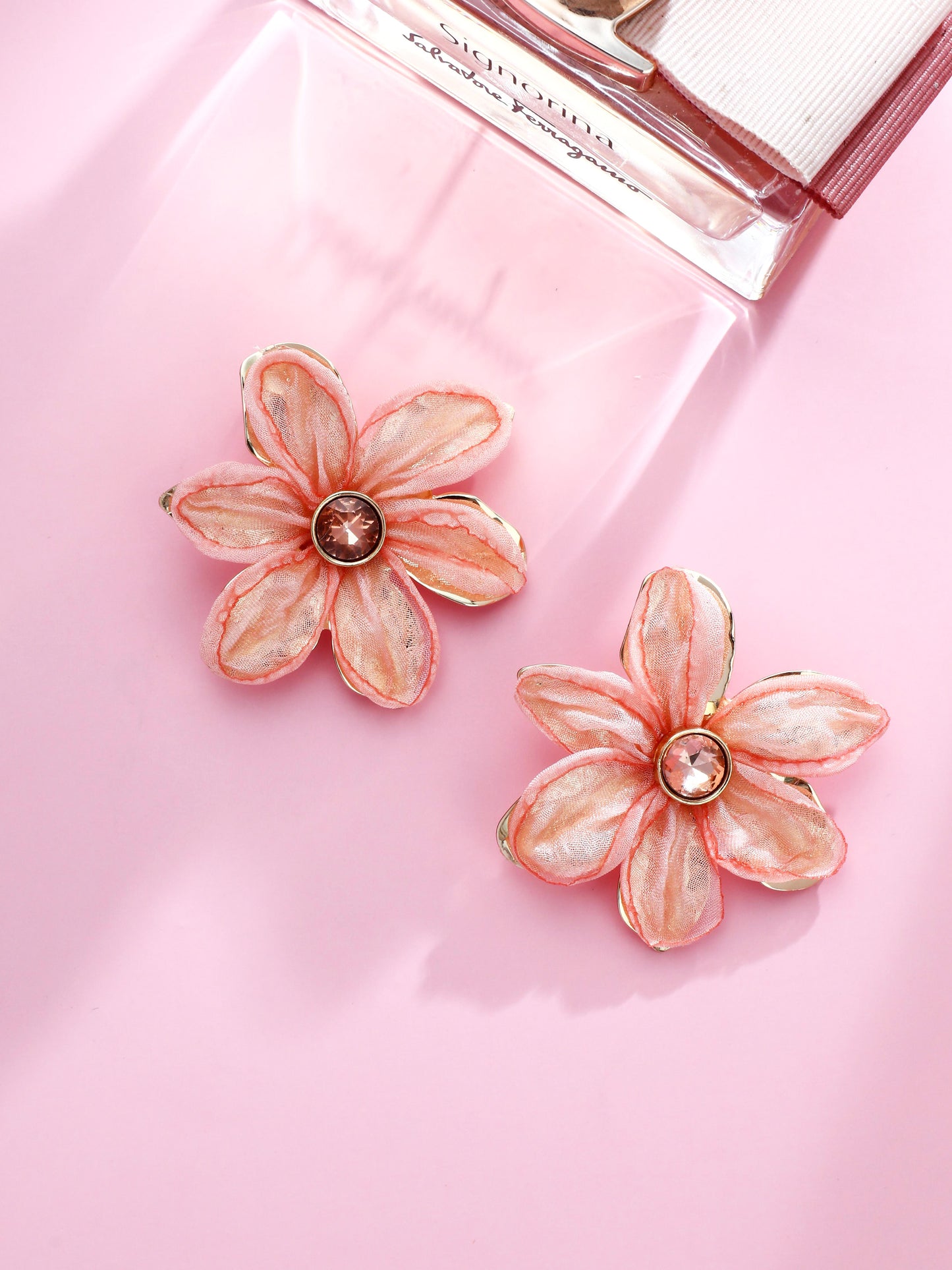 S5183E2 Sakura Halo earrings