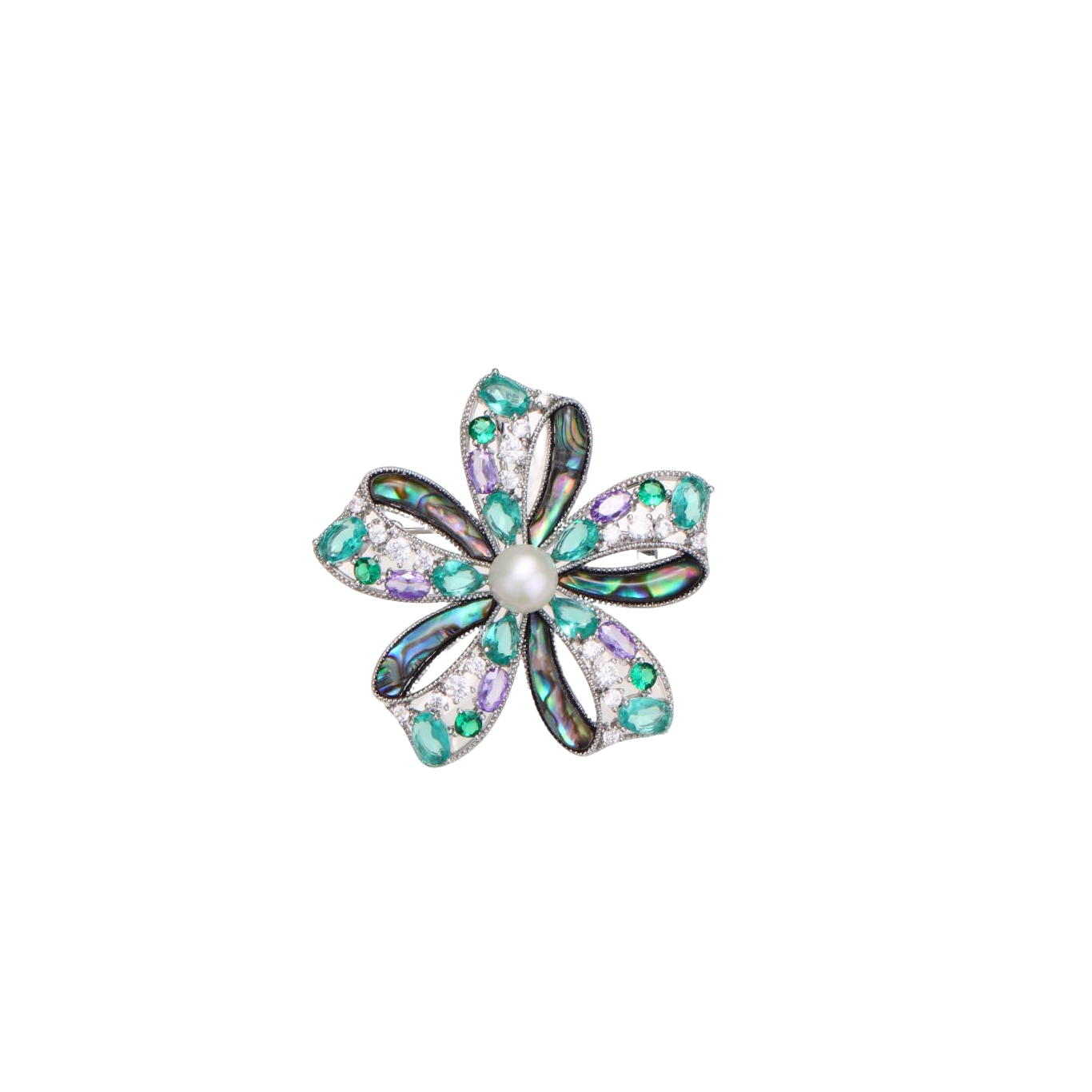 S2374B1 Pearls Brooch Scarf Buckle simple elegant fine handmade gifts