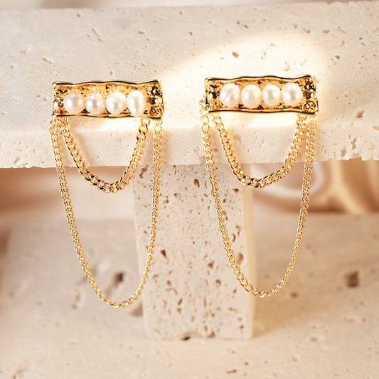 S4881E1 Pearl Earrings Stud Ear Accessories fine handmade gifts