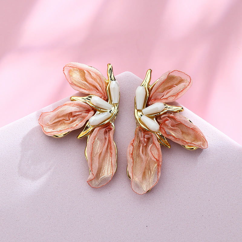 S5185E2 Dewy Leaf earrings