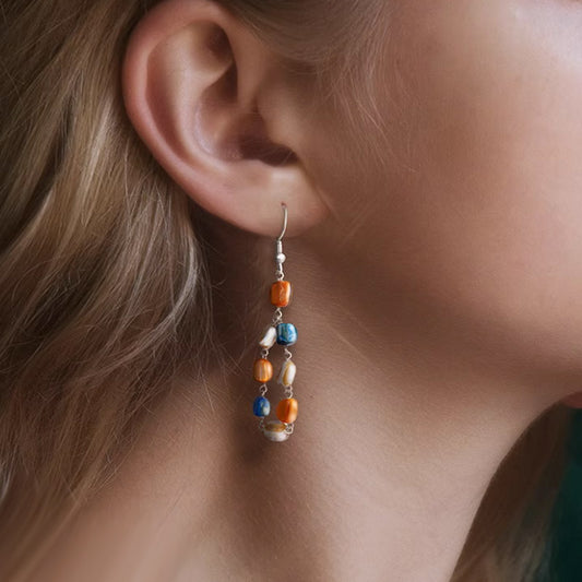 S4520E1 Stud Ear Accessories Hoop Earrings fine handmade gifts