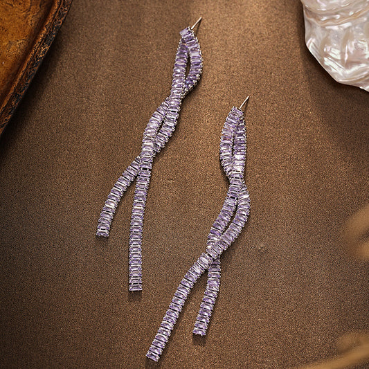 S5048E1 Long Day's Trace Earrings