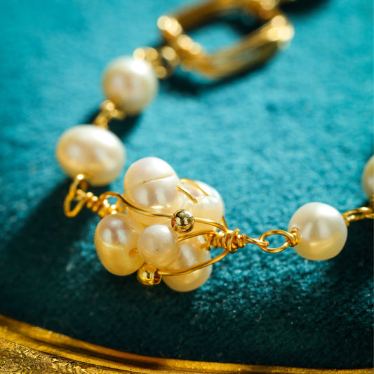S2621N1 Pearl Sweater Chain Long Necklace Choker fine handmade gifts