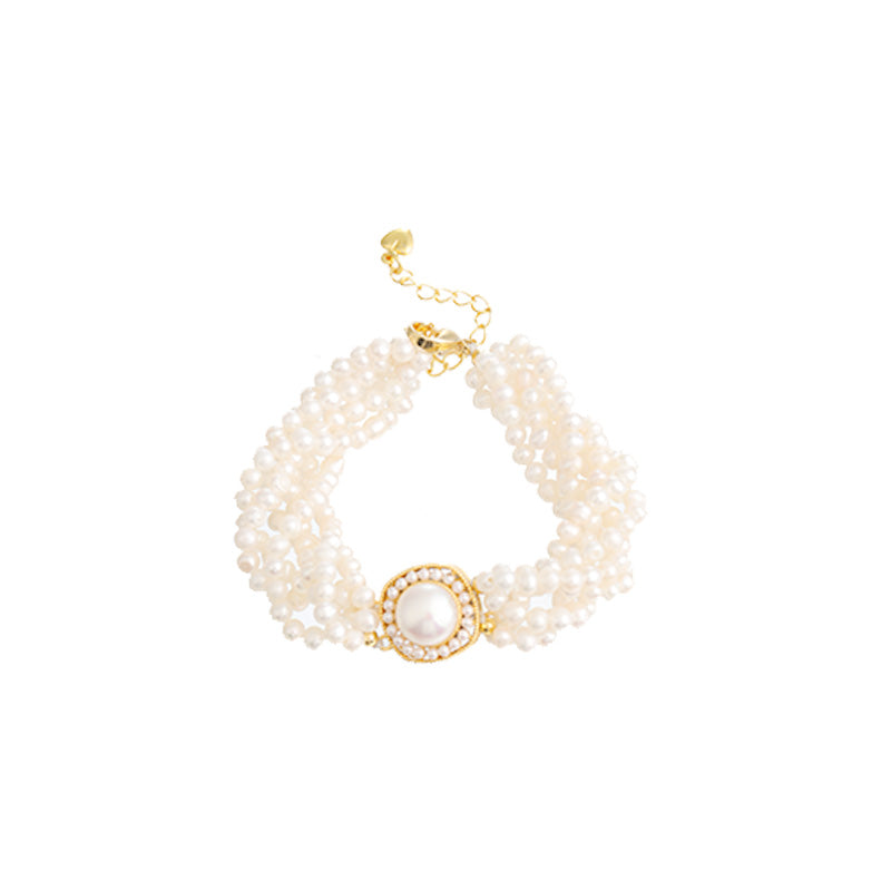 S2127C1 Pearl Bracelet Bangle Hand Chain fashion handmade gifts