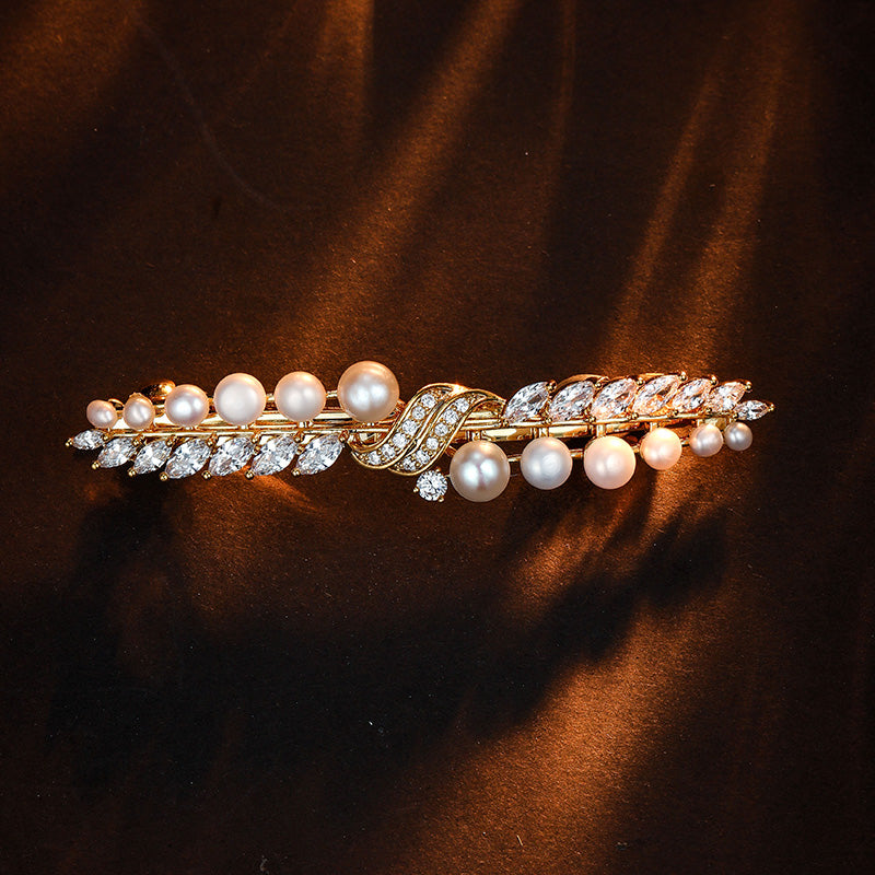 S2869H1 Anti-Slip Pearl Hair Accessories  Hair Clip Side Clip fine handmade gifts
