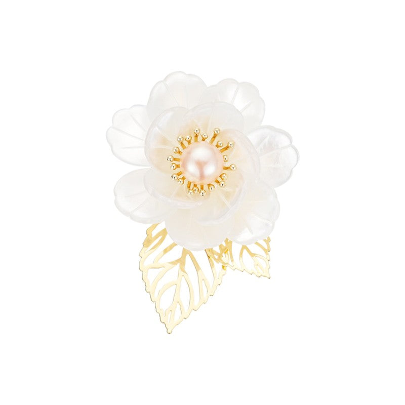S2361B1  Flower Brooch Scarf Buckle fine handmade gifts