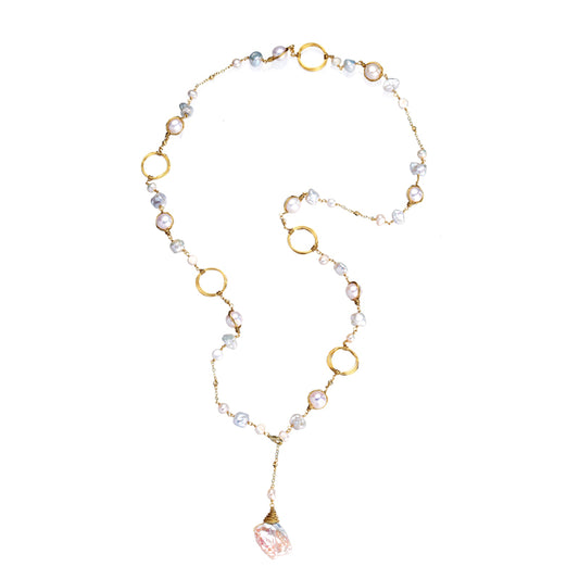 S2808N1 Pearl Sweater Chain Long Necklace Choker fine handmade gifts