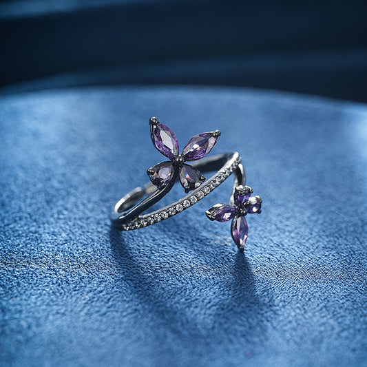 S2151R1 adjustable one-size-fits-all Engagement  Ring simple elegant fine handmade gifts