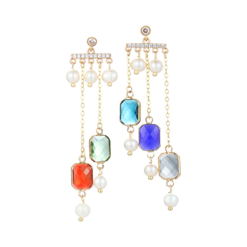 S4941E1  earrings Colorful Festival 