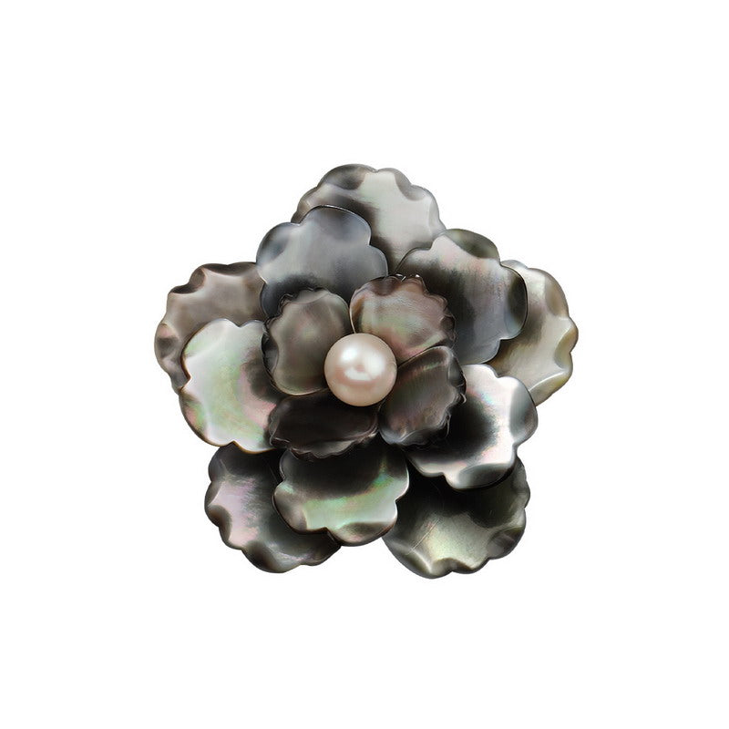 S2211B1 pearl Flower  brooch Scarf Buckle fine handmade gifts