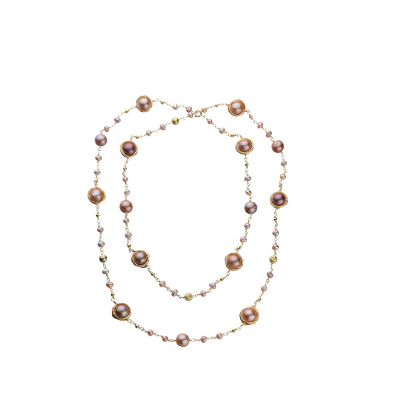 S2776N1 Pearl Sweater Chain Long Necklace fashion handmade gifts