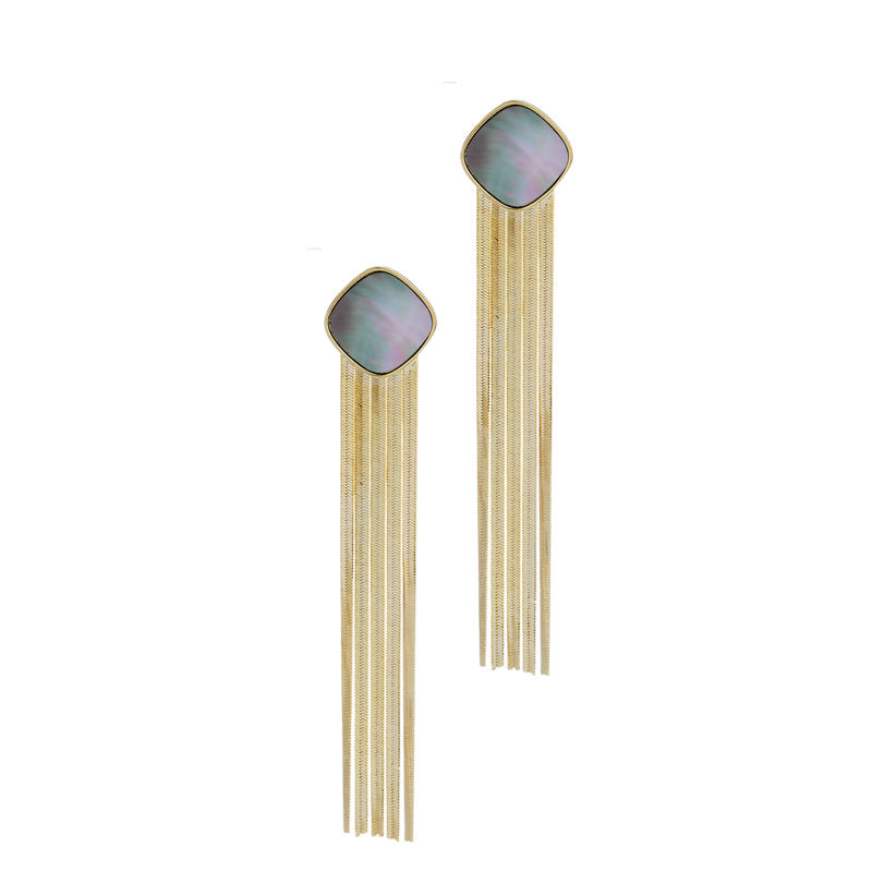 S4888E1 Stud Ear Accessories  Earrings with tassels fine handmade gifts
