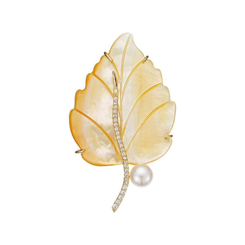S2367B1 Pearl Brooch Scarf Buckle traditional elegant fine handmade gifts