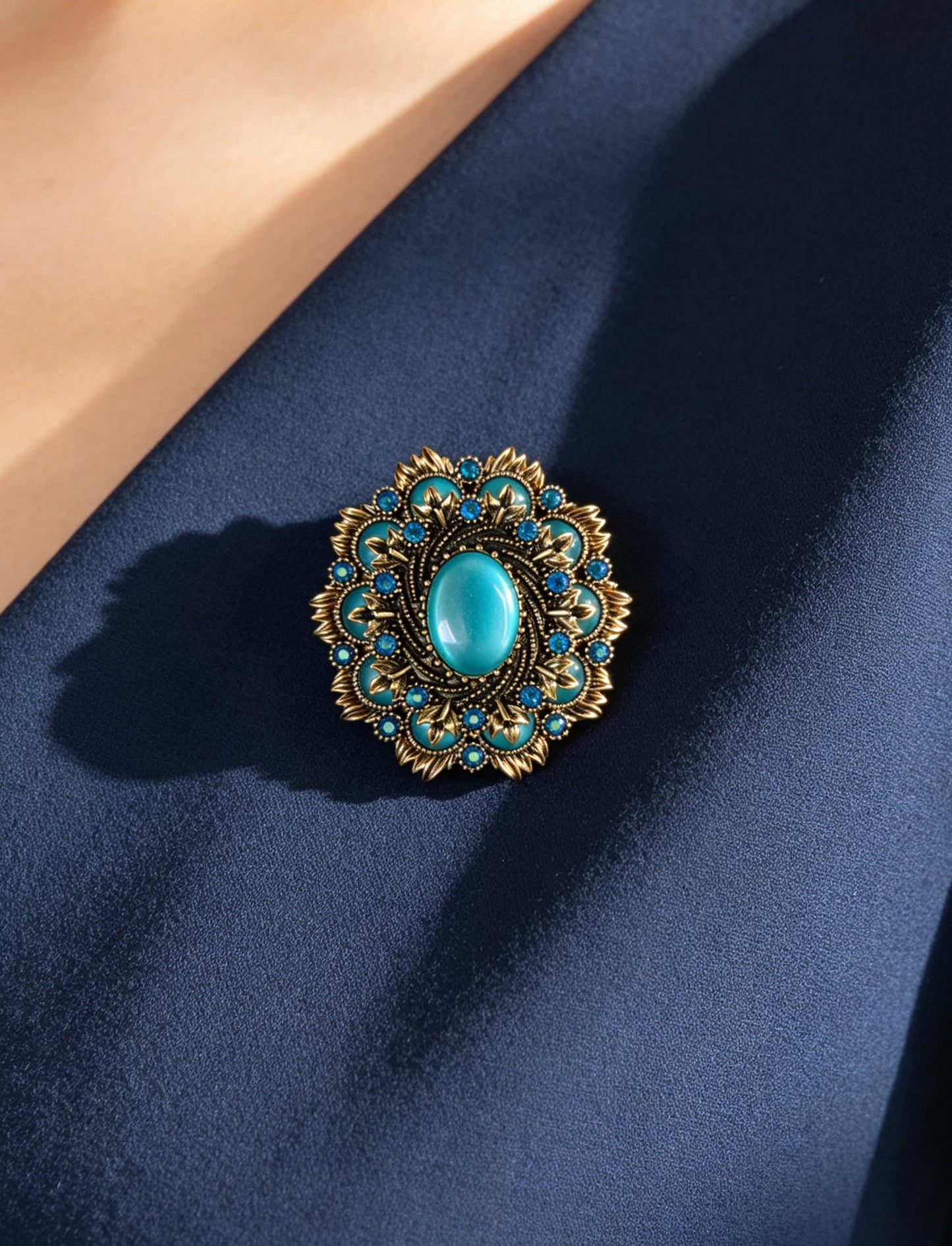 S2435B1 Radiant Noble brooch