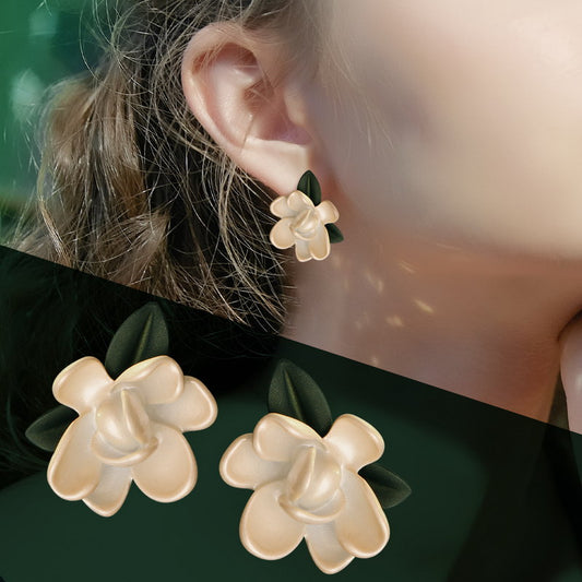 S4230E2 flower Earrings Stud Ear Accessories fine handmade gifts