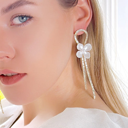 S5029E1  earrings Luminous Flower Shadows