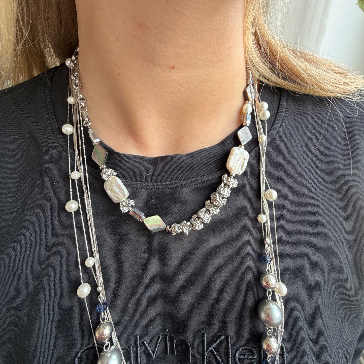 S2872N1 Magic Stars pearl necklace