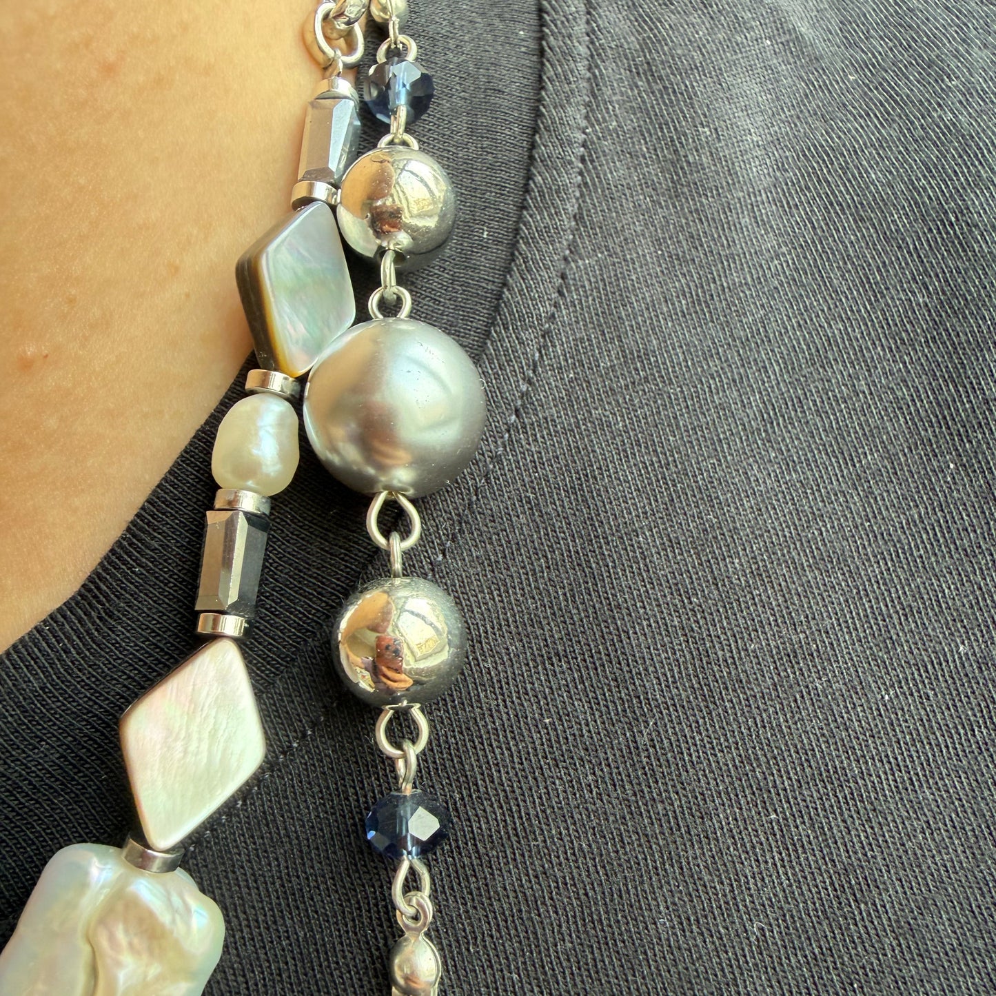 S2872N1 Magic Stars pearl necklace