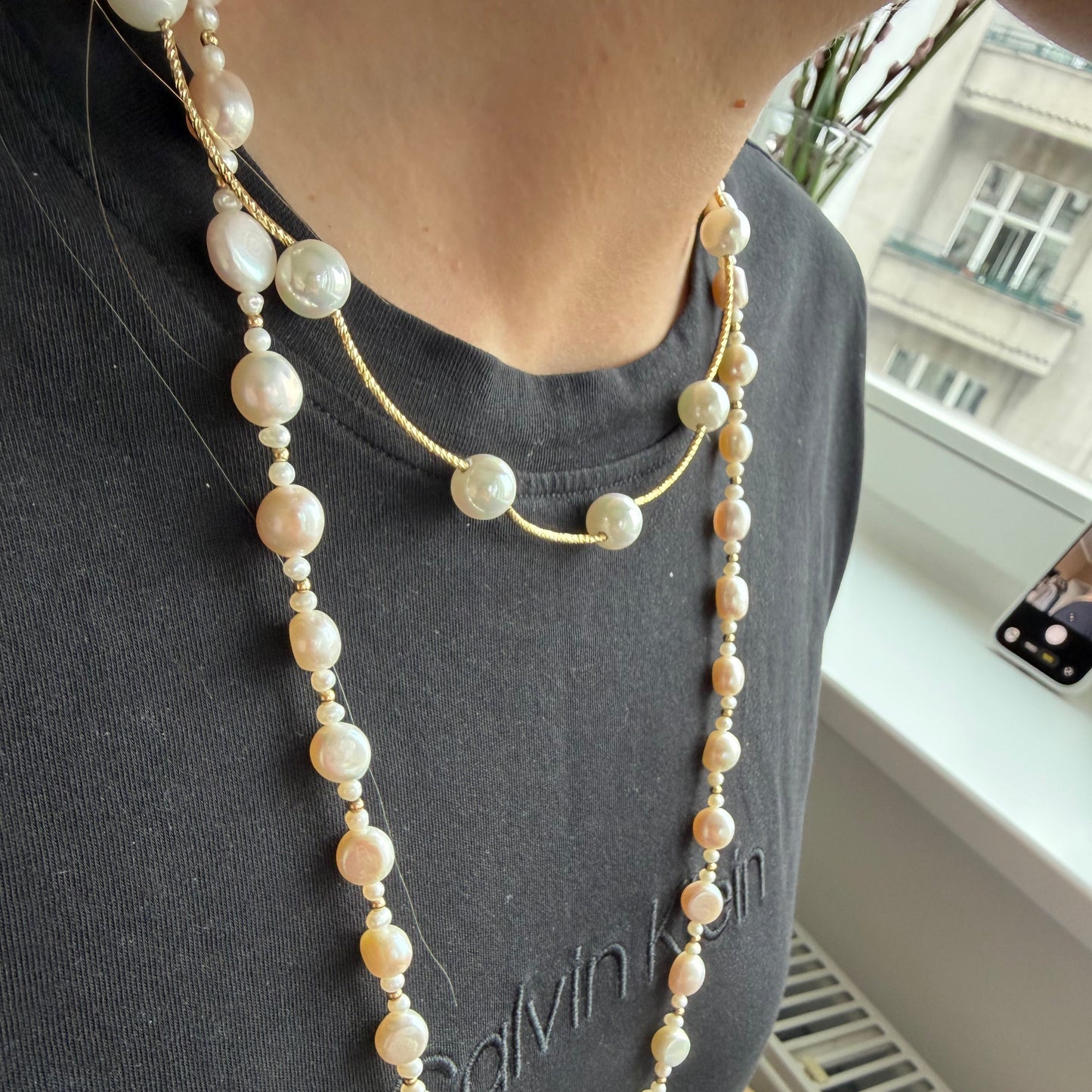 S3036N1  pearl necklace  multi-layer bracelet