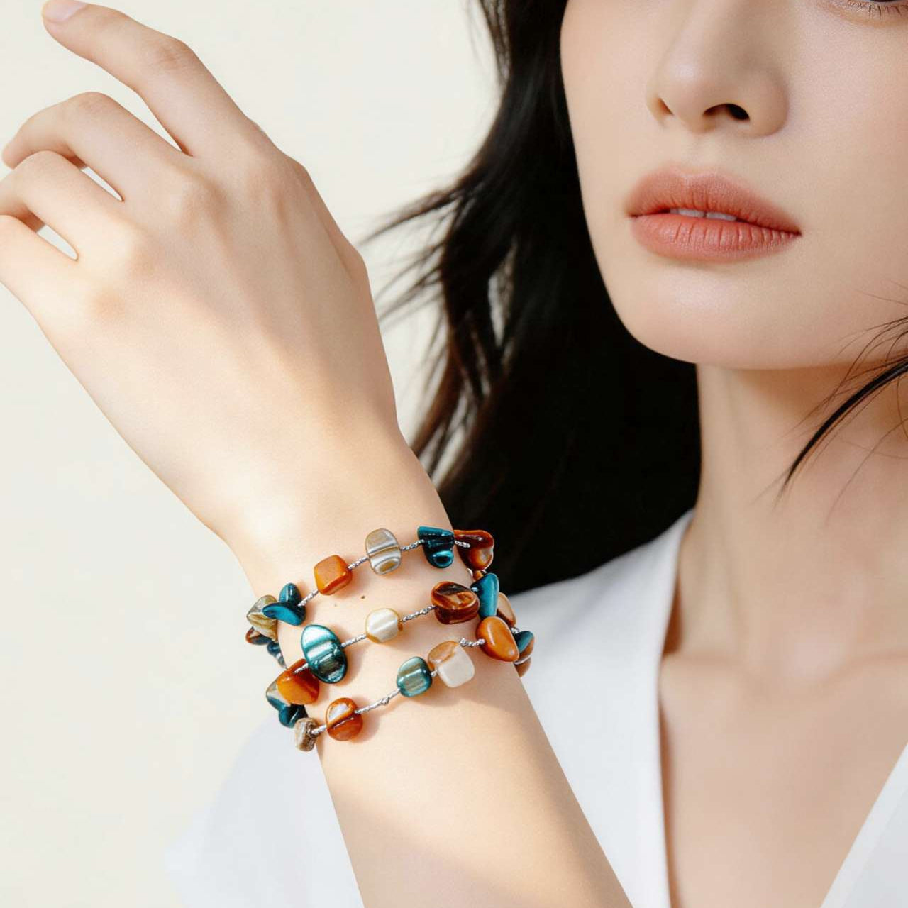 S2096C1 irregular Bracelet Bangle Hand Chain fine handmade gifts