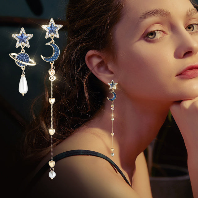 S1943H2 Stud Ear Accessories Earrings Moon and Stars