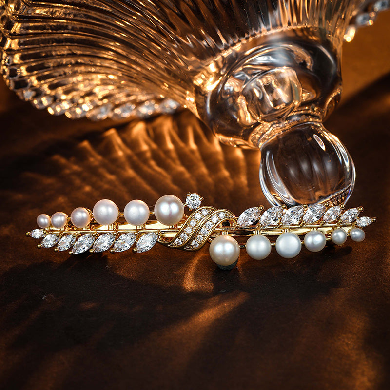 S2869H1 Anti-Slip Pearl Hair Accessories  Hair Clip Side Clip fine handmade gifts